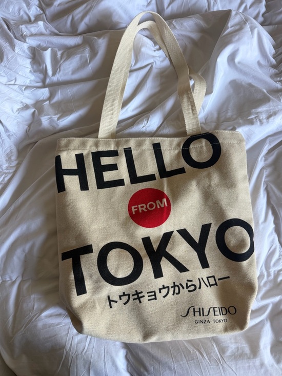 Shiseido Handbags - Shiseido Canvas Tote “Hello from Tokyo”